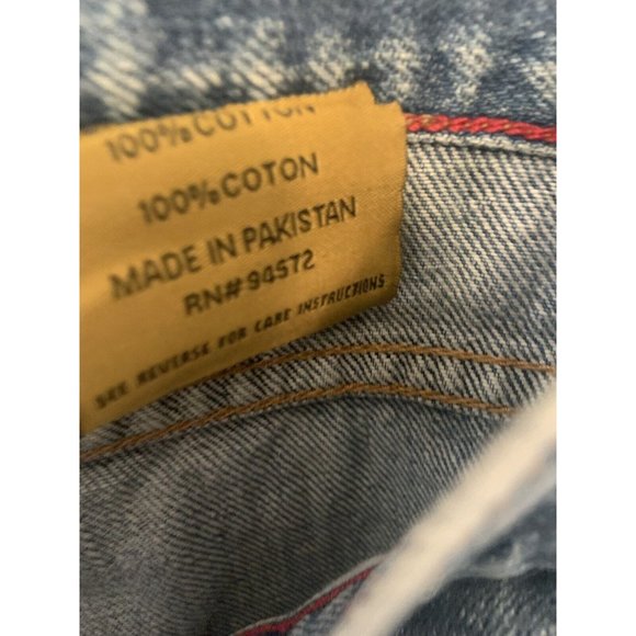 Ross Thomson Men Flat Front 5 Pocket Blue Jeans Size 34" x 30"  Denim #94572 - Picture 4 of 5